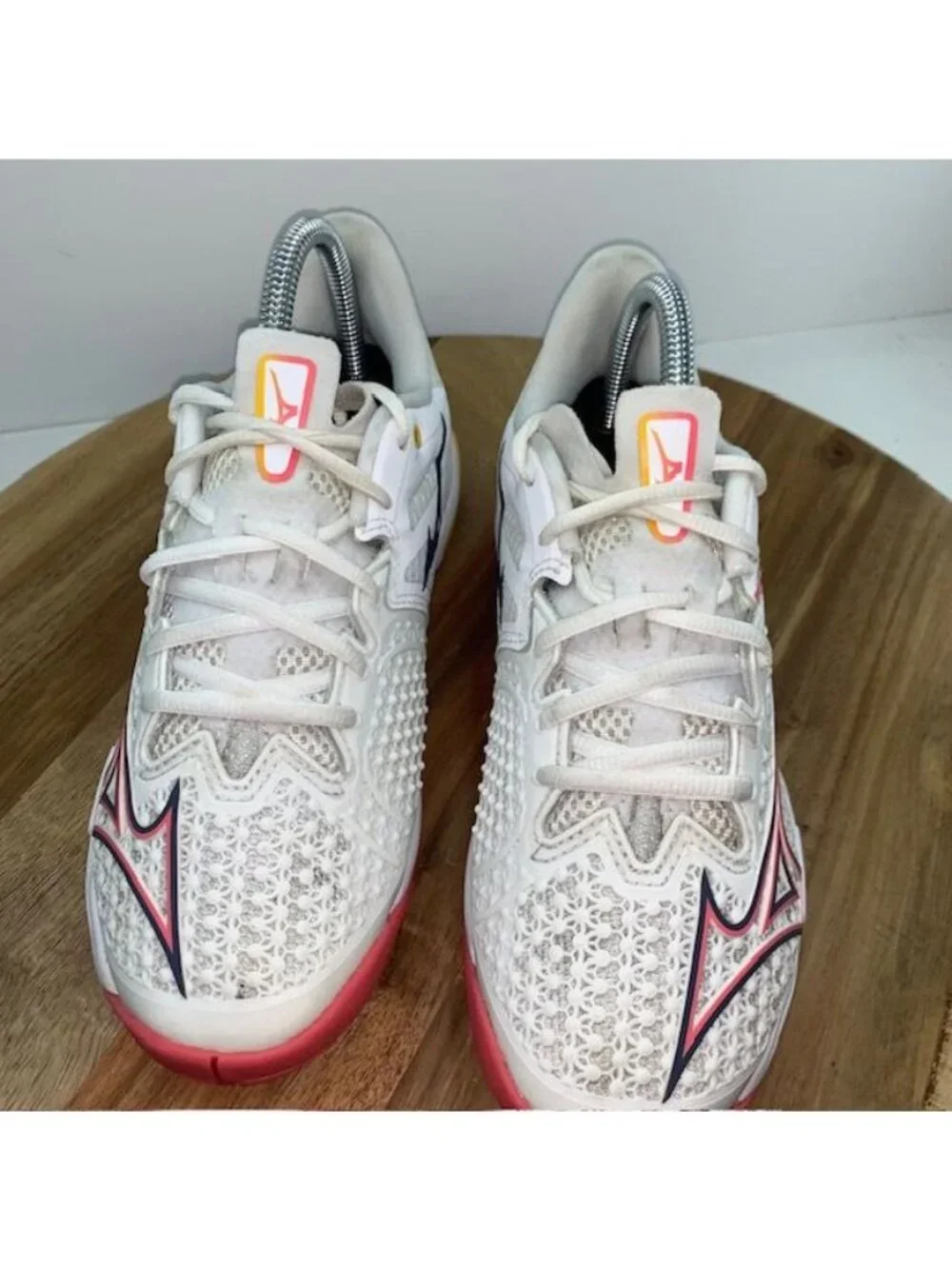 Mizuno Wave Exceed Tour-6 Sneaker Womens 7.5 White Pink Tennis Pickleball Shoe